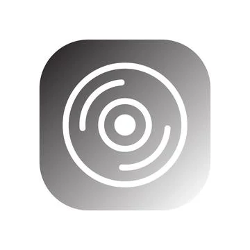 Camera lens icon vector Illustrazione stock