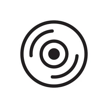 Camera lens icon vector Illustrazione stock