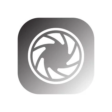 Camera lens icon vector Stock Illustration