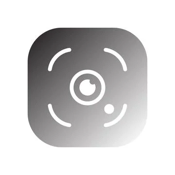 Camera lens icon vector Illustrazione stock