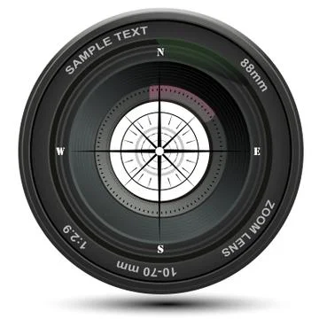 Camera lens Stock Illustration