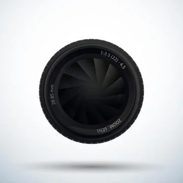 Camera lens Stock Illustration