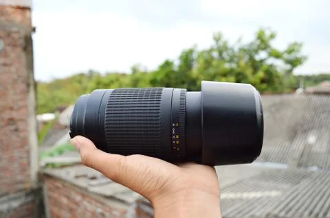 A camera lens image eady to take pictures Stock Photos