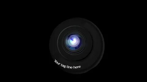 Camera lens intro text Stock After Effects