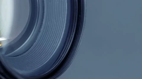 Camera lens with lense reflections. Stock Footage 192359543