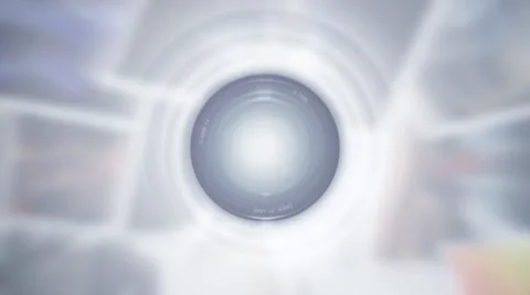 Camera Lens Logo After Effects stock