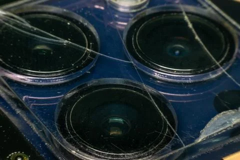 Camera Lens Module Macro Technology Detail Stock Photos