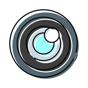 Camera lens optical equipment icon vector illustration 스톡 일러스트