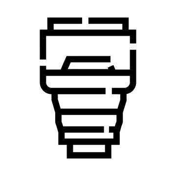 Camera lens optics technology equipment icon Stock Illustration