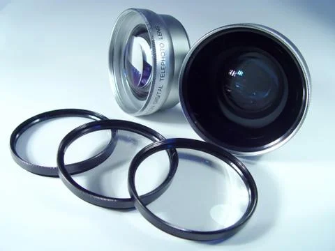 Camera lens Foto stock