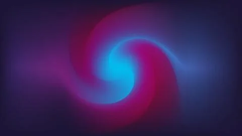 Camera lens shape abstract background with blue and purple swirls, Stock Illustration