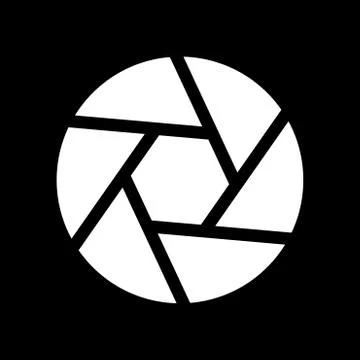 Camera lens shutter it is icon . Illustrazione stock