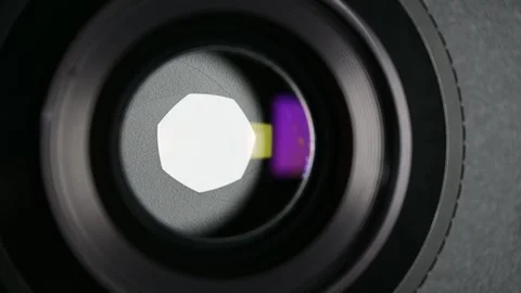 Camera lens shutter release Stock Footage 299325414