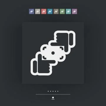 Camera lens simulation Illustrazione stock