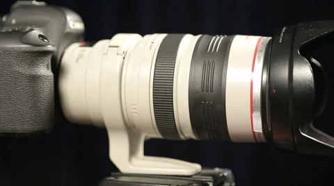 The camera lens turns to the viewer Stock Footage 55899593