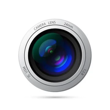 Camera lens vector icon Stock Illustration