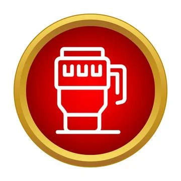 Camera lens vector icon for photography equipment Stock Illustration