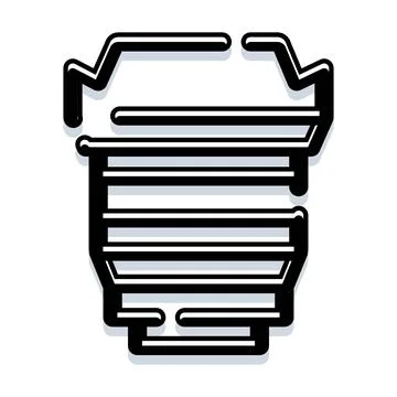 Camera lens vector icon for photography equipment and tools Stock Illustration