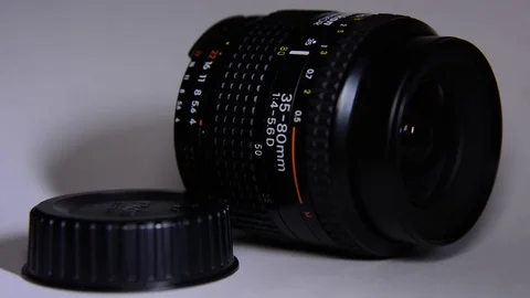 Camera lens, video, close up Stock Footage 81357863