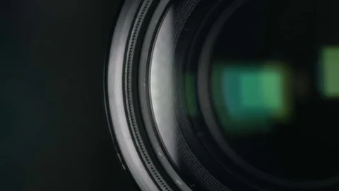 Camera lens zoom. Changing focal length Stock Footage 74448237