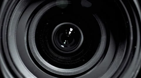 Camera Lens Zoom Stock Footage