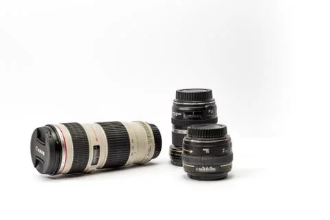 Camera lenses digital Stock Photos
