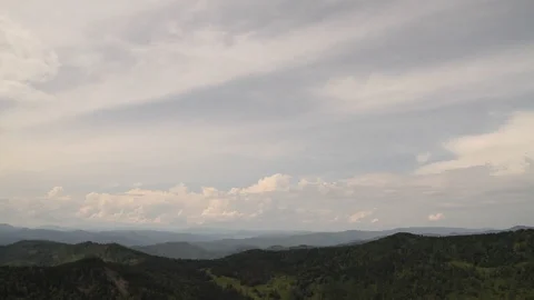 The camera in a light-engine plane flies in the mountains. Stock-Footage 119995748