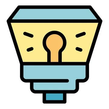 Camera light icon vector flat Stock Illustration