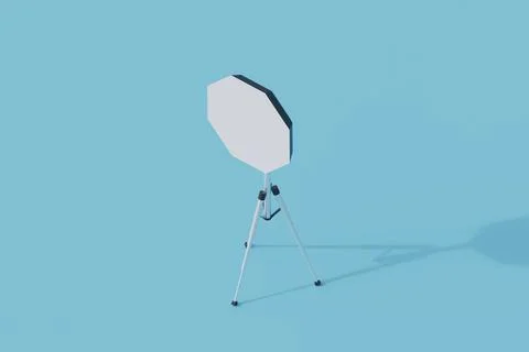 Camera lightning single isolated object. 3d render illustration イラスト素材