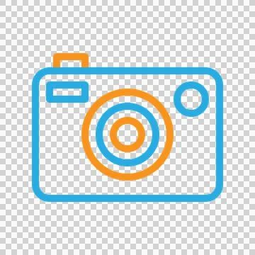 Camera Line Color Icon. Editable Stroke. Can be used for websites  Stock Illustration