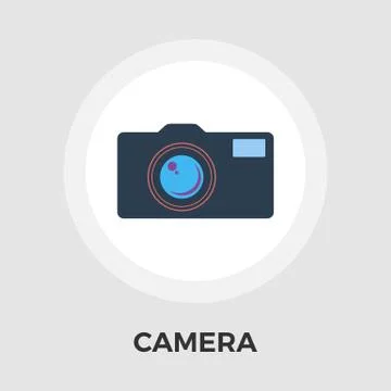 Camera Line Icon Stock Illustration
