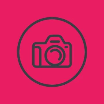 Camera line icon Stock Illustration