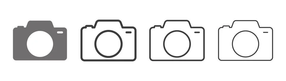 Camera line icon Stock Illustration