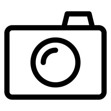 Camera line icon vector illustration isolated on white background 스톡 일러스트