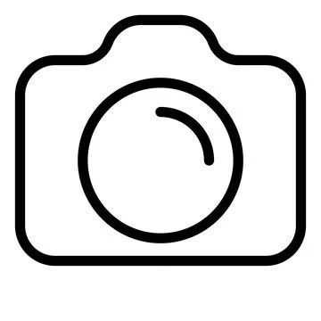 Camera line icon vector illustration isolated on white background Stock Illustration