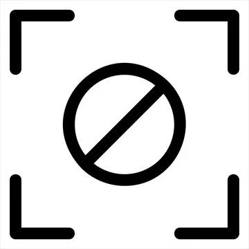 Camera line icon vector illustration isolated on white background Illustrazione stock