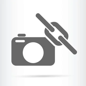 Camera link web symbol icon Stock Illustration