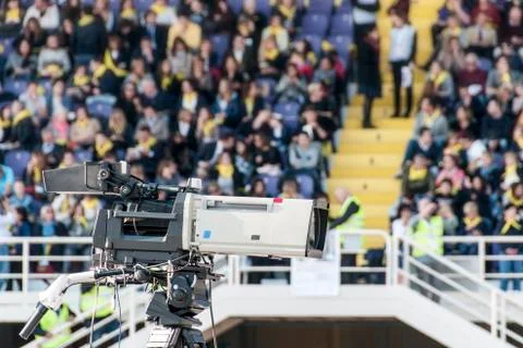 Camera on live TV 写真素材