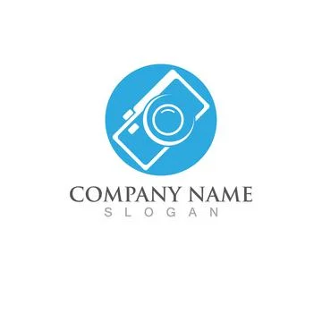 Camera logo and symbol vector image 스톡 일러스트