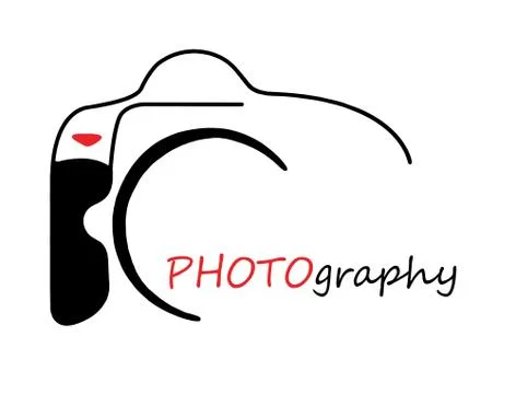 Camera logo DSR your name Stock Illustration