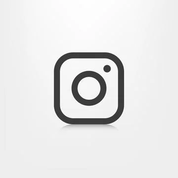 Camera logo in flat style, stylish design Stock Illustration