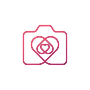 Camera Logo icon Vector Illustration. Photo Camera logo design vector templat 库存插图