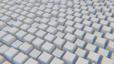 The camera looks sideways at a continuous array of white typing keys. Light Stock Footage 125351555