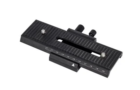 Camera macro rail. Stock Photos