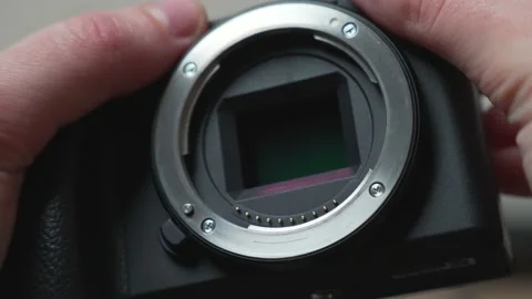 Camera matrix, aps-c sensor, crop matrix, crop senso Stock Footage 232612483