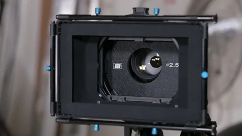 Camera matte box Stock Footage 77047930