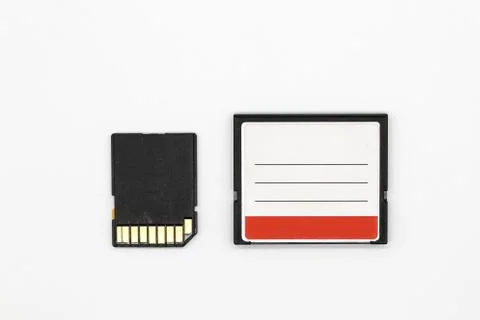 Camera memory isolated and white background Stock-Fotos