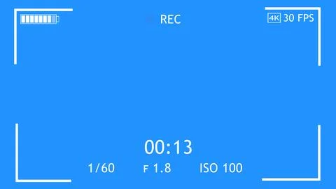 Camera mobile recording screen overlay animation with chroma key. DSLR mobi.. Stock Illustration