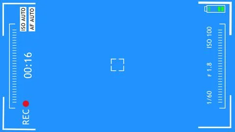 Camera mobile recording screen overlay animation with chroma key. DSLR mobi.. Illustrazione stock