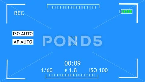 Camera mobile recording screen overlay animation with chroma key. DSLR ...